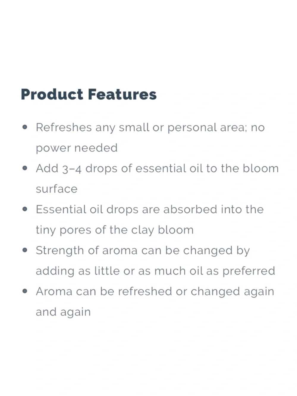 Doterra Desert Bloom Passive Diffuser Ceramic with Wooden Base for Small Spaces